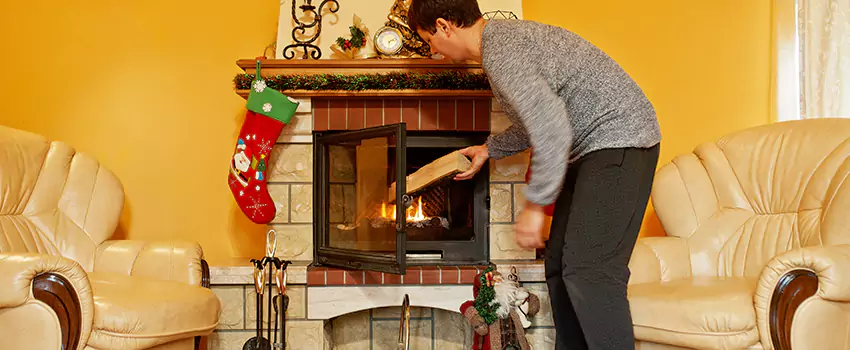 Rusted Metal Fireplace Restoration in Bay Point, California
